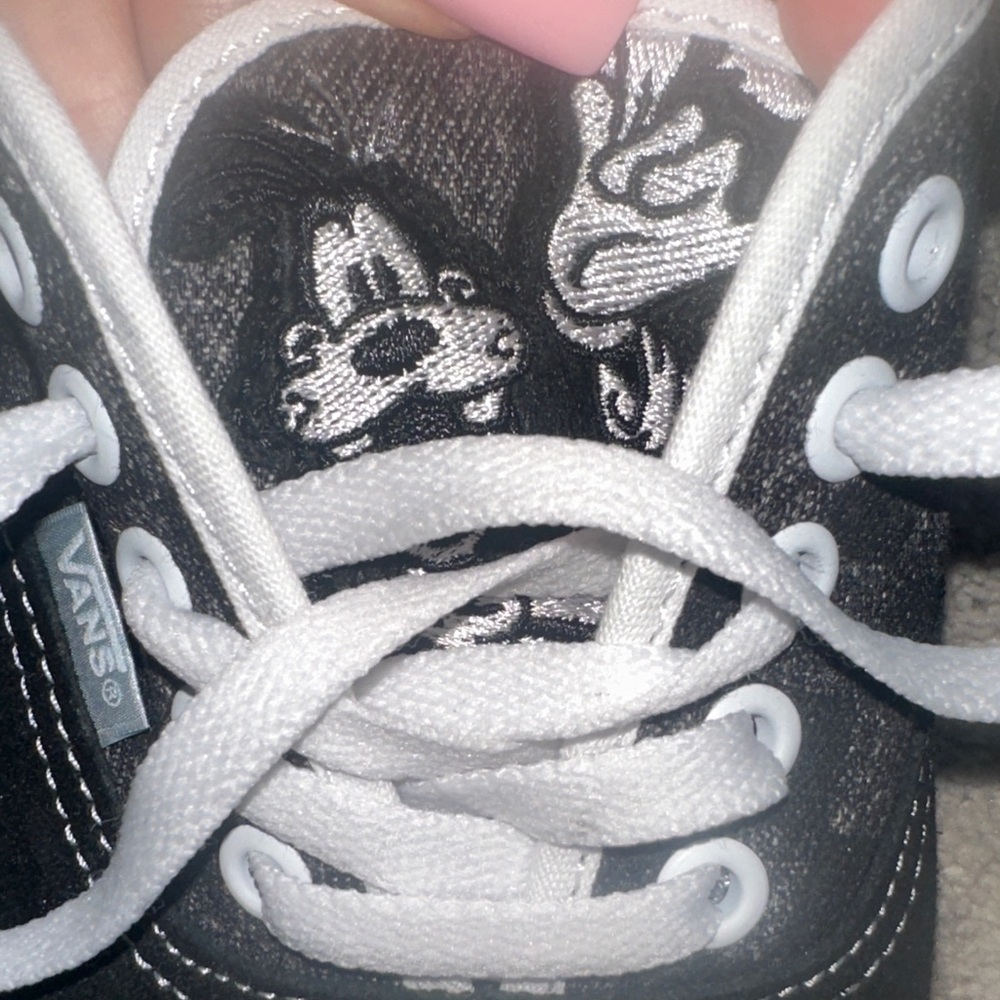 Disney100 Anniversary Men's  Vans Black and White Disney Shoes - Picture 6 of 11
